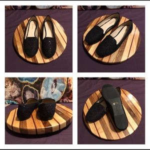Women’s Black Flats, Size 9
